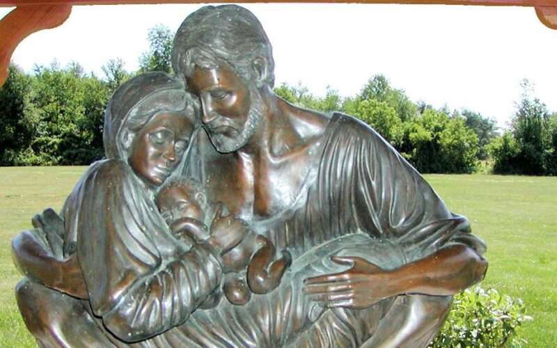 the Holy Family protected by Saint Joseph